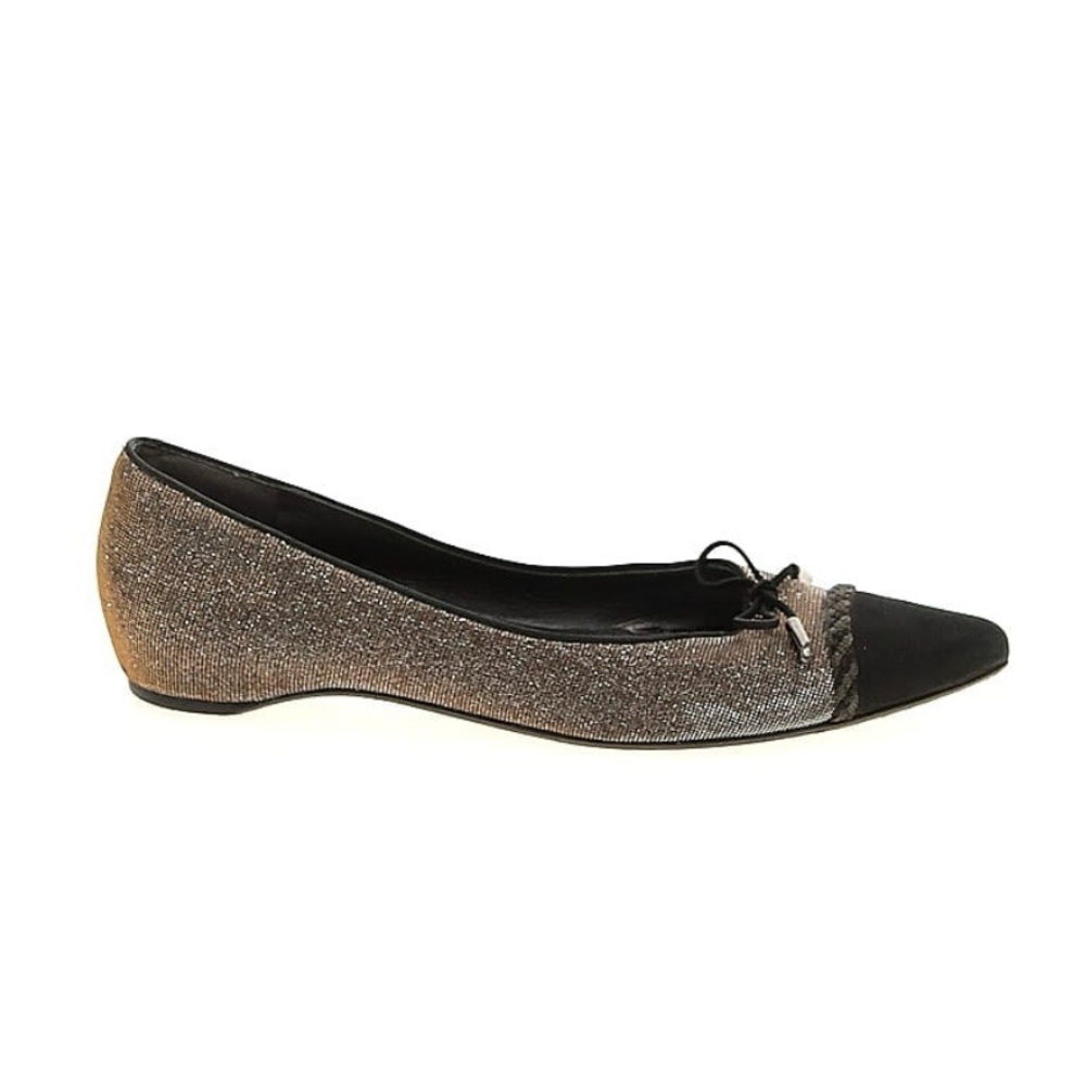 Stuart Weitzman Glitter Colorblock Ballet Flats Size 9.5